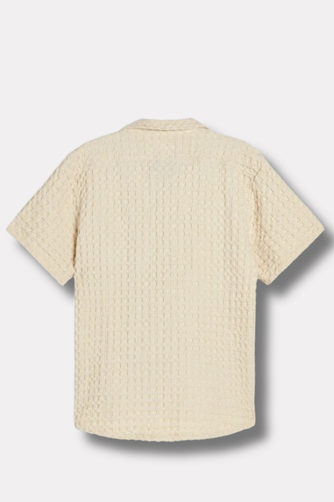 Cuba Waffle Shirt Ecru