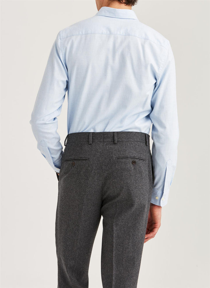 Watts Flannel Shirt Slim Fit Light Blue