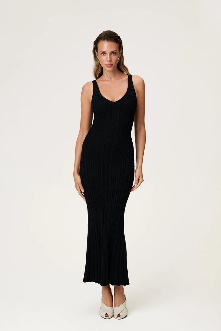 Lugo Slip Dress- Black