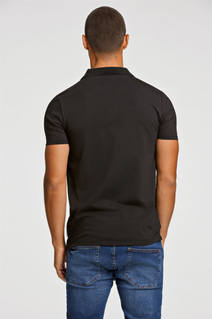 Stretch Polo Shirt S/S Black