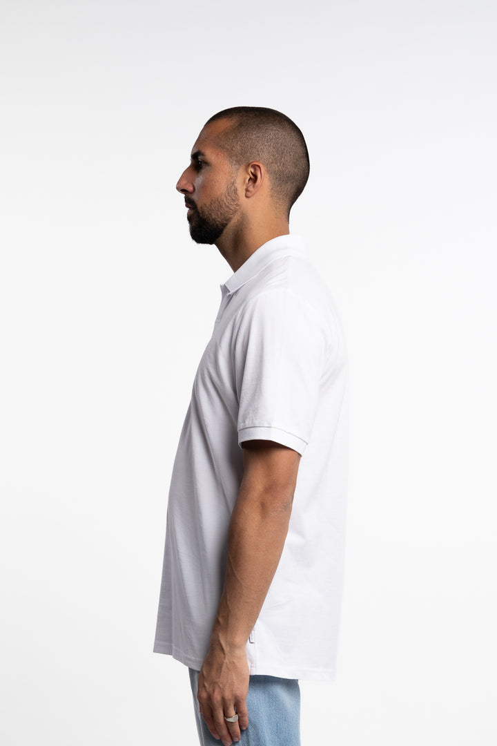 Piqué Polo White