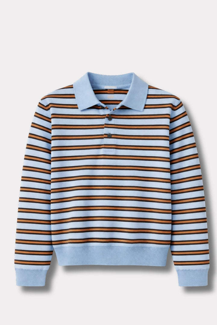 Florence Stripe Polo - Blue Mix
