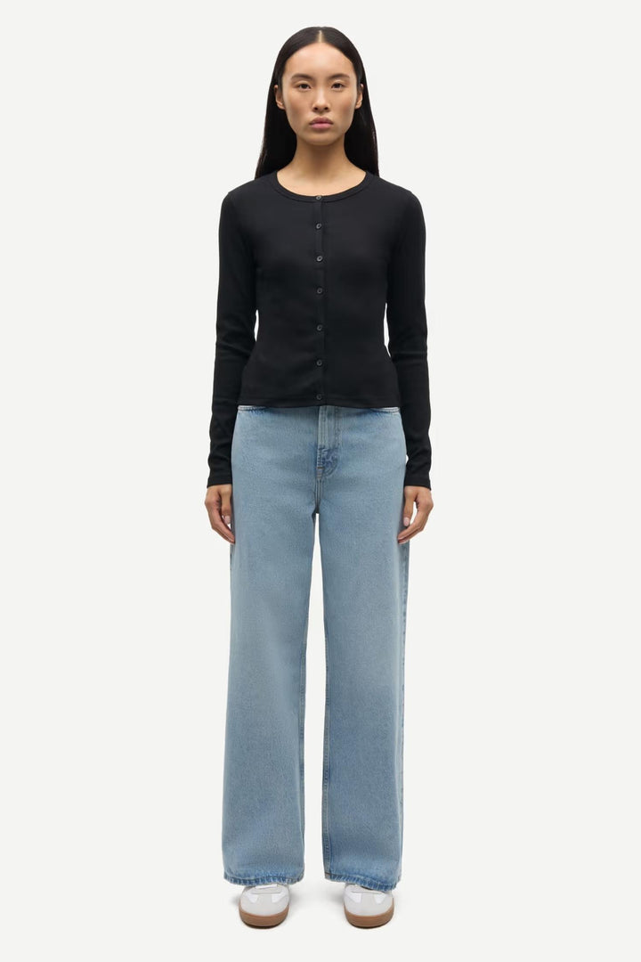 Saalexo LS Cardigan 7542 - Black