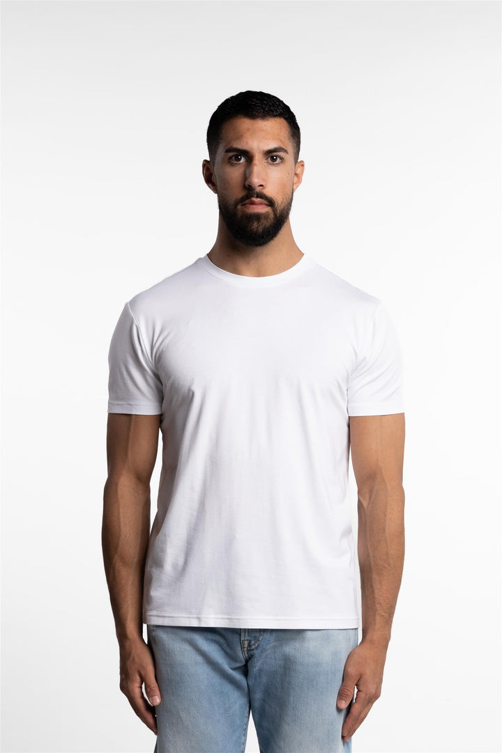 Bamboo/Cotton Crew Neck T-Shirt White