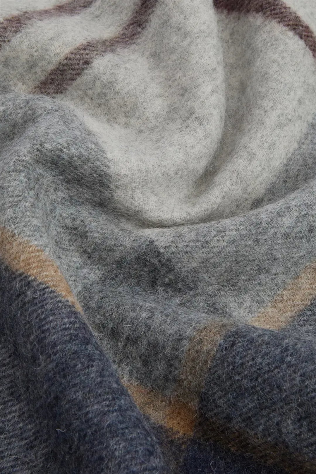 Carrbridge Tartan Scarf Grey Midnight Tartan