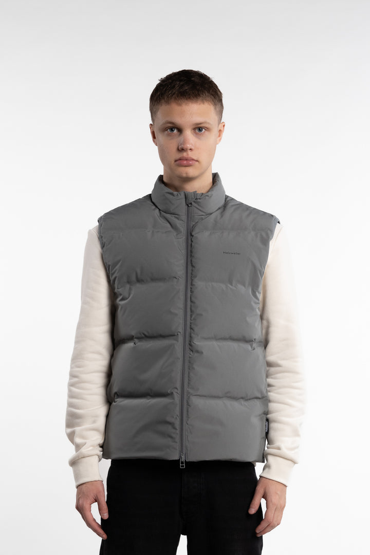 Daff Down Vest Light Grey