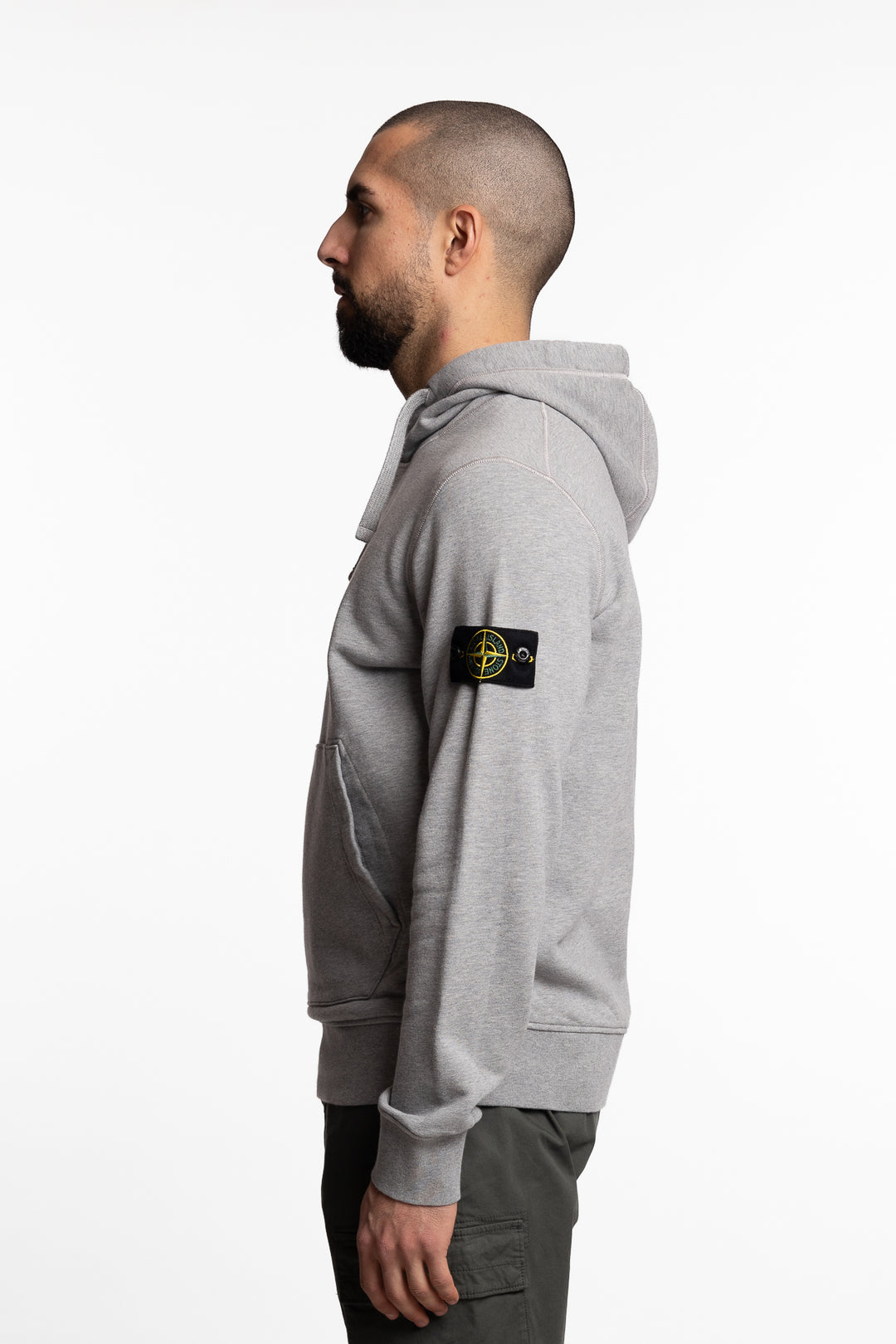 Garment Dyed Hooded Sweatshirt Grey