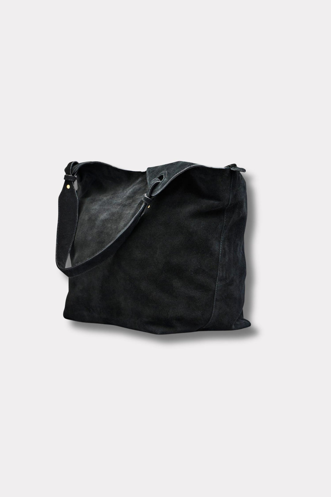 SOHO Shoulder Bag- Black Suede