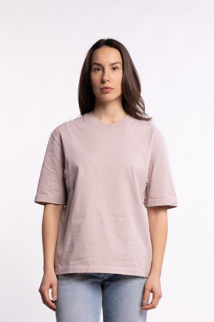 Relaxed Fit T-Shirt Logo Patch- Shadow Gray