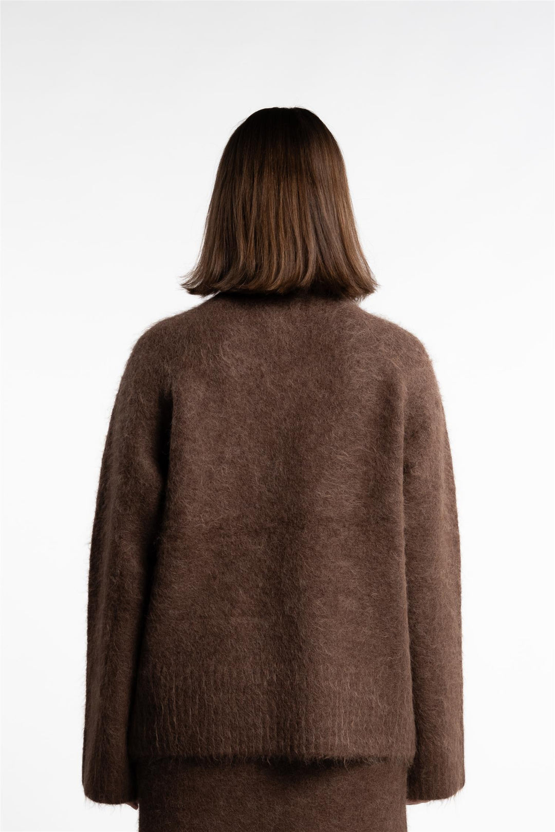 Fure Fluffy Sweater- Dk. Brown