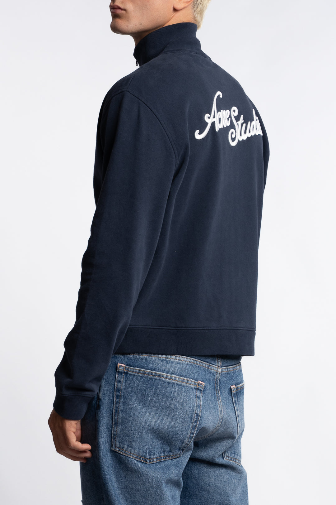 Zip-up Sweatshirt Deep Blue