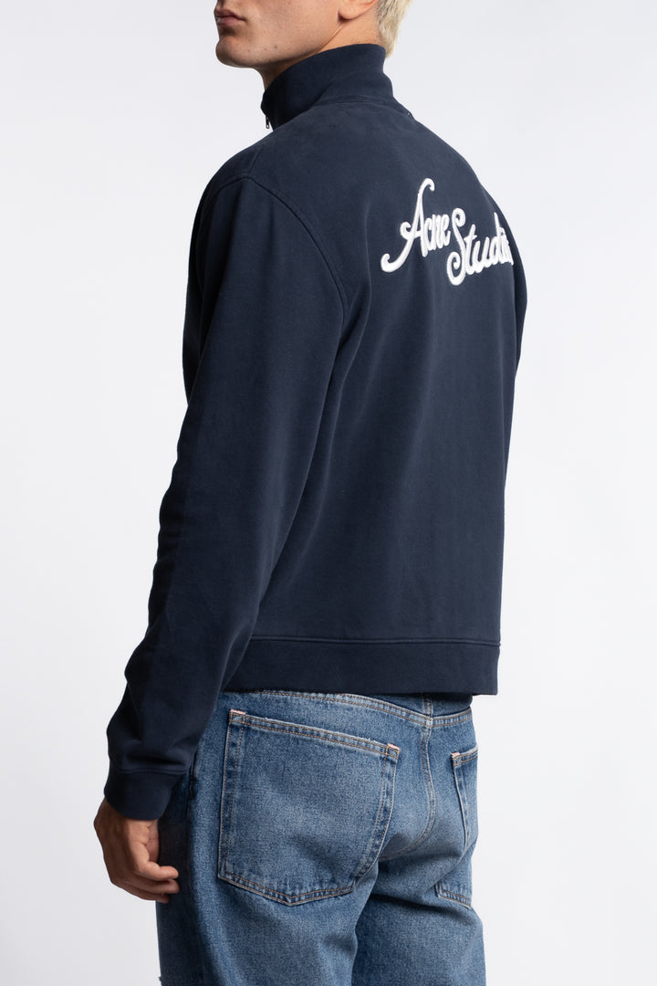 Zip-up Sweatshirt Deep Blue