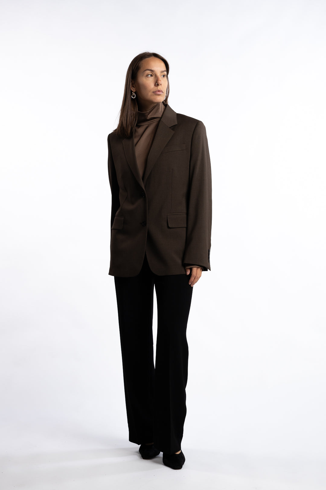 Delilah Blazer- Walnut Brown