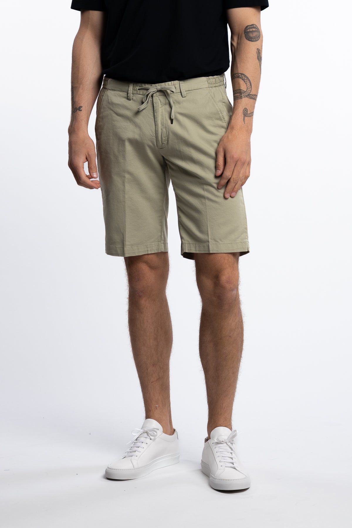 Cotton/Elastan Shorts Light Green