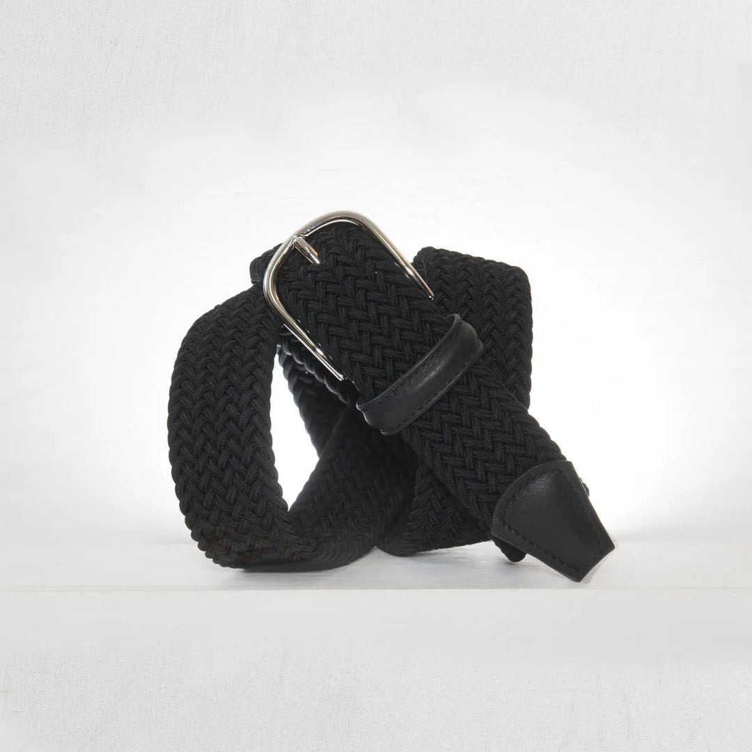 Classic Elastic Woven Belt Navy 3,5 cm