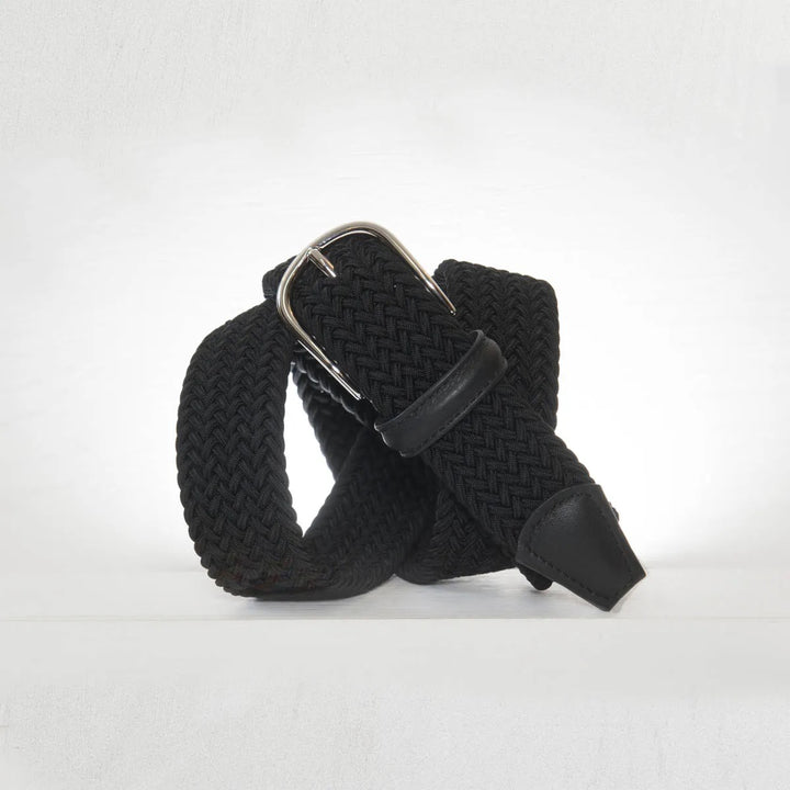 Classic Elastic Woven Belt Navy 3,5 cm