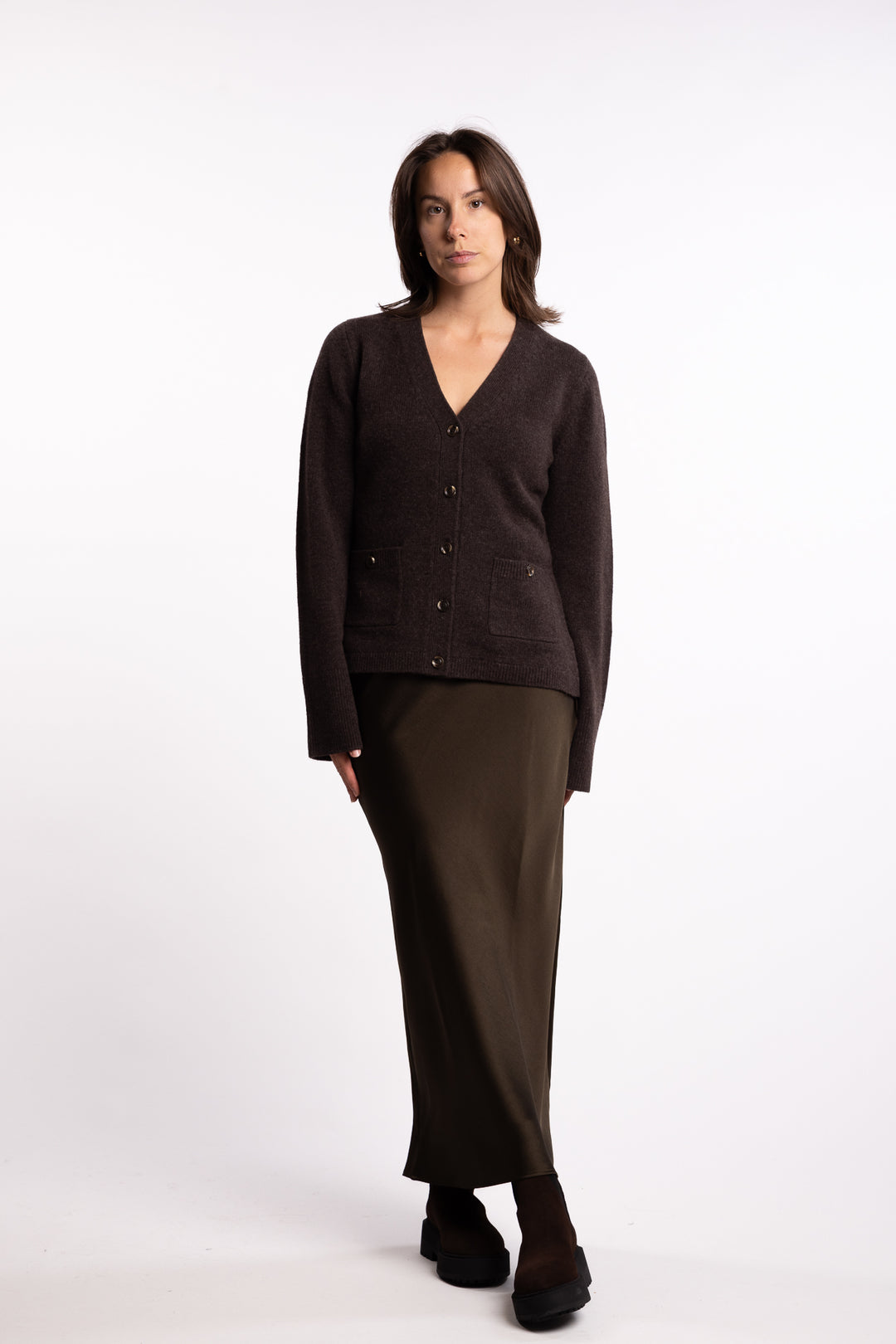 Adele Cardigan - Coffee
