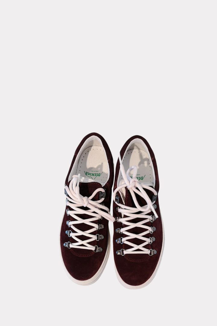 W Marostica Low Platform- Dark Cherry Suede