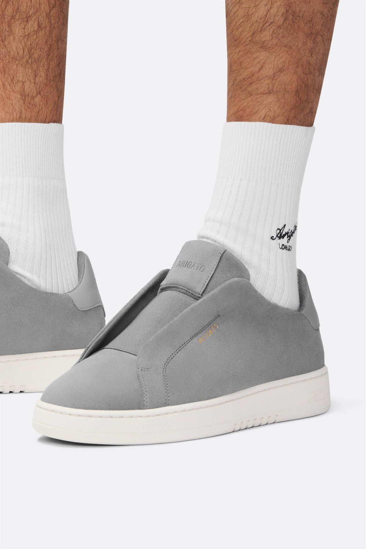 Dice Laceless Sneaker Dark Grey/White