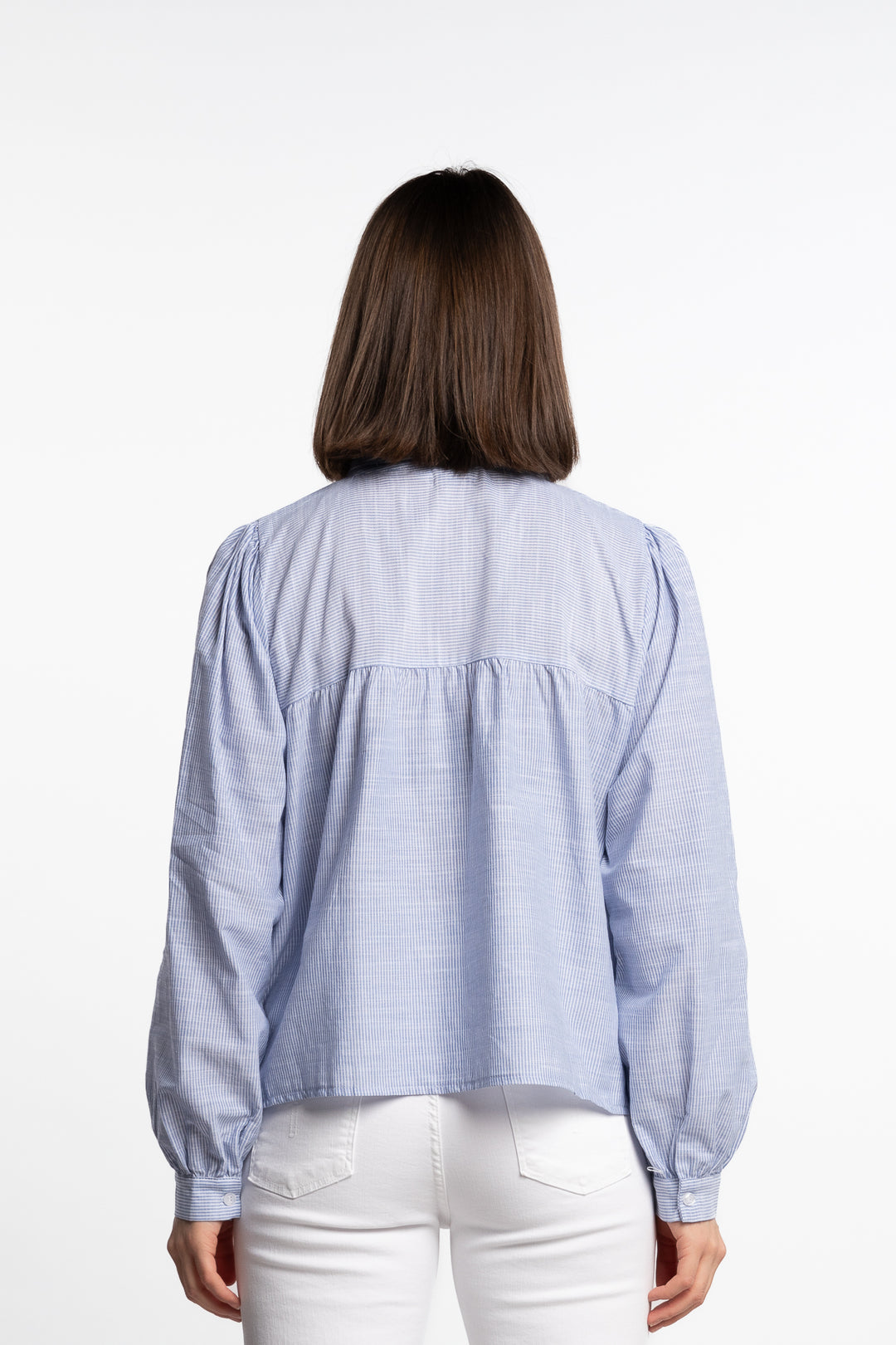 Mai Blouse- Blue Stripe