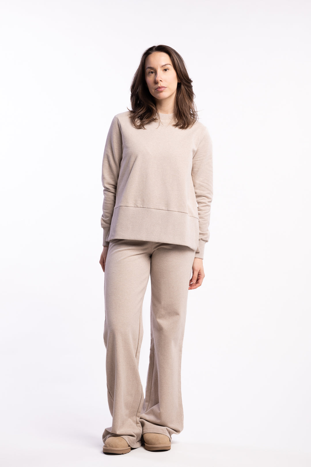 Sadie Sweater- Beige Melange