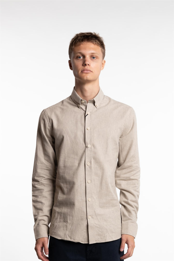 Mélange Brushed Shirt Stone