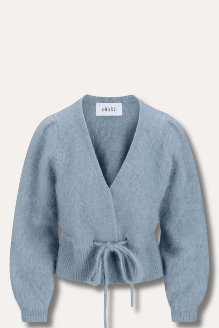 Malin Chunky Cardigan- Denim Blue