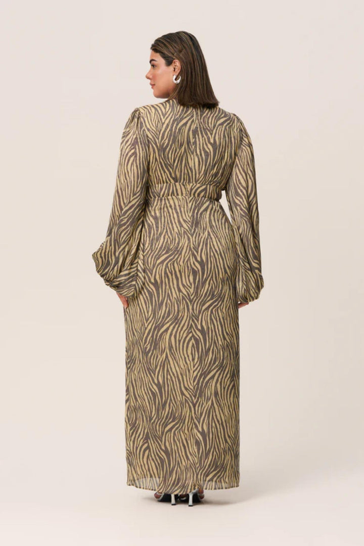 Positano dress- Beige Zebra