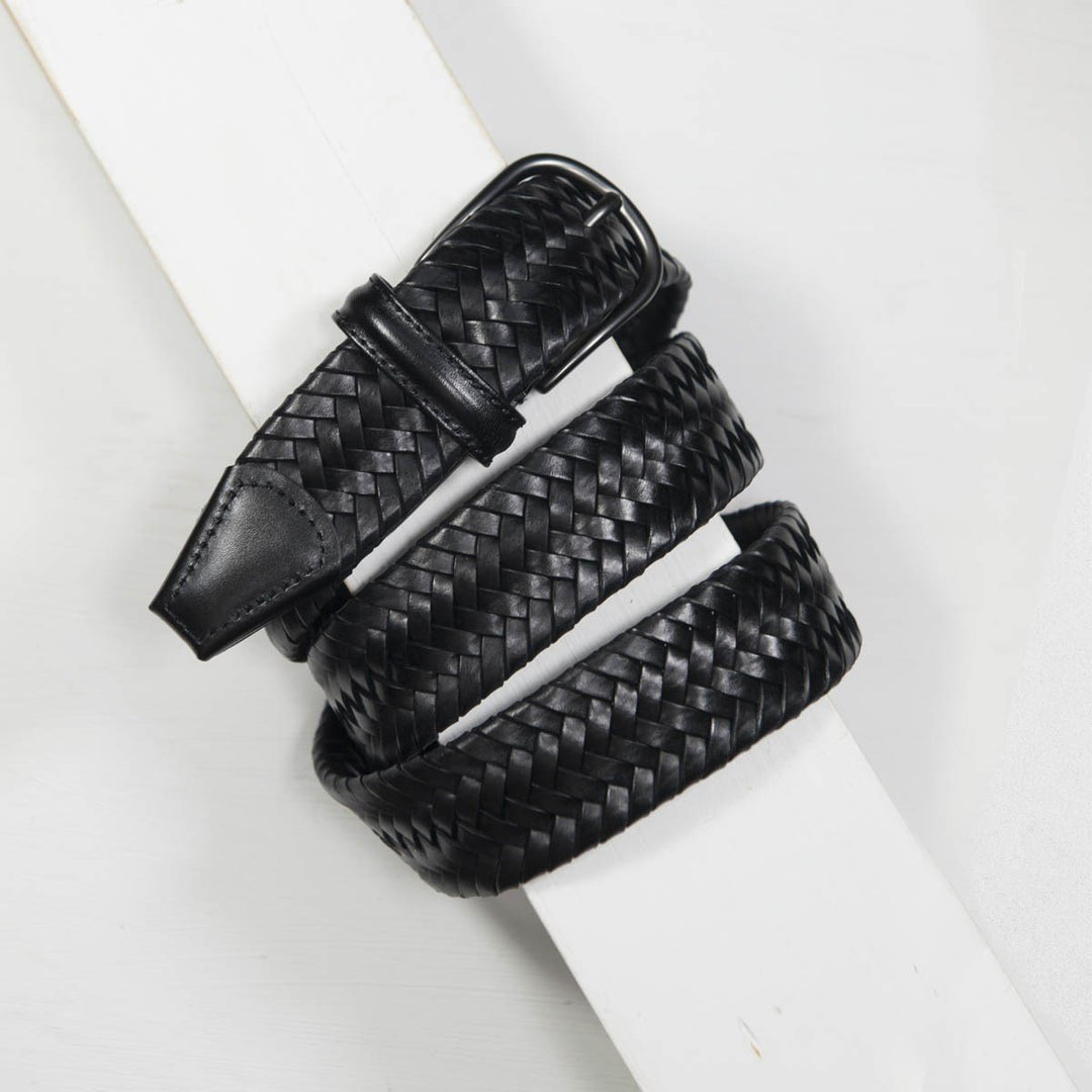Leather Belt Taric Black