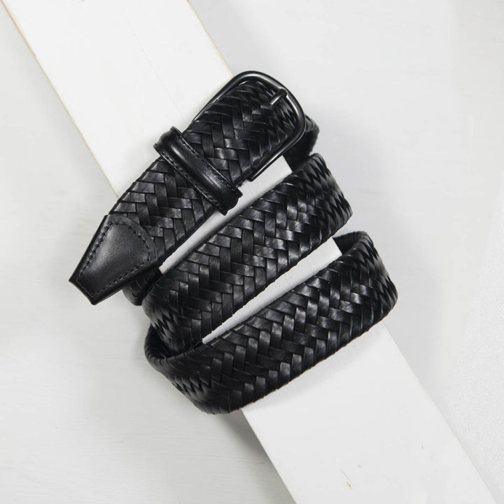 Leather Belt Taric Black