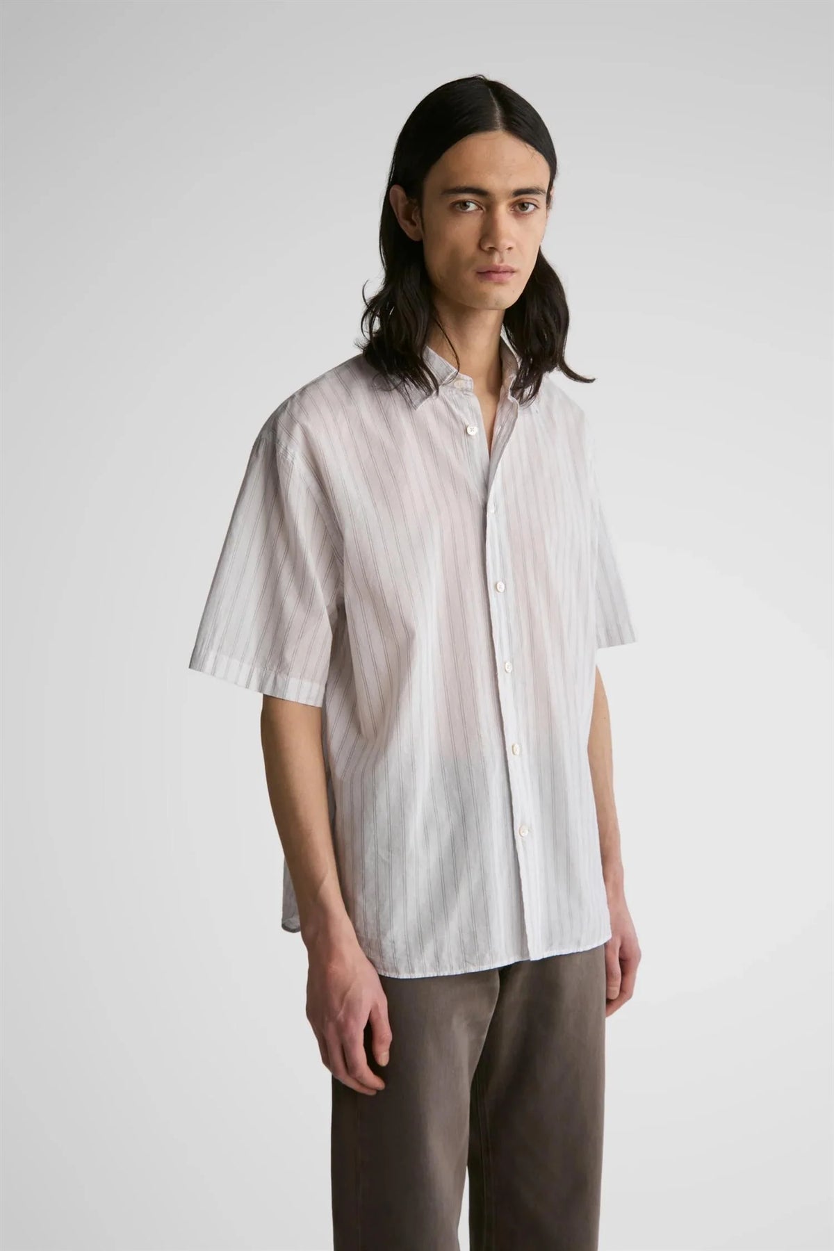 Brass Tee Voile Stripe