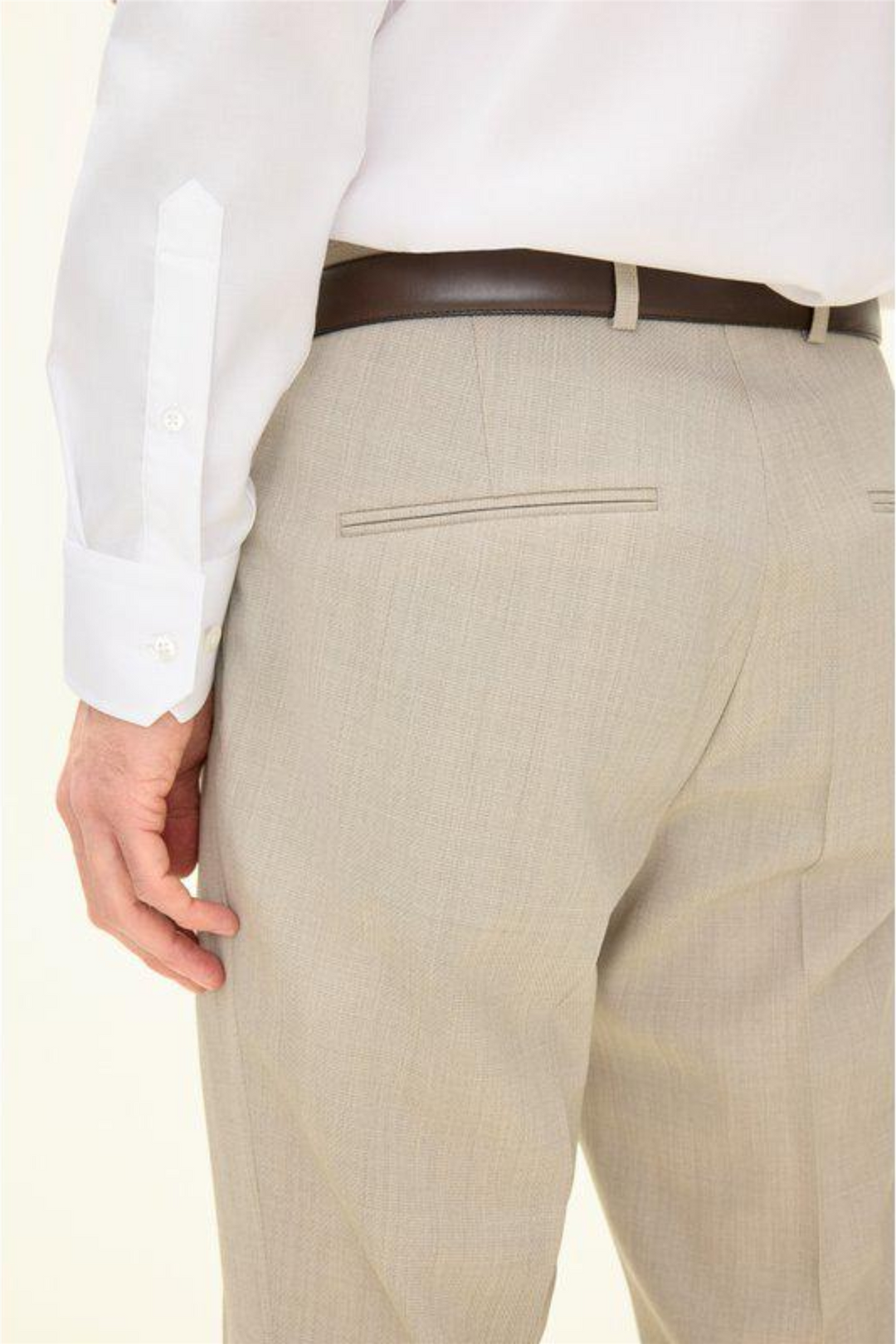 Dandy Wool Trousers Box Beige