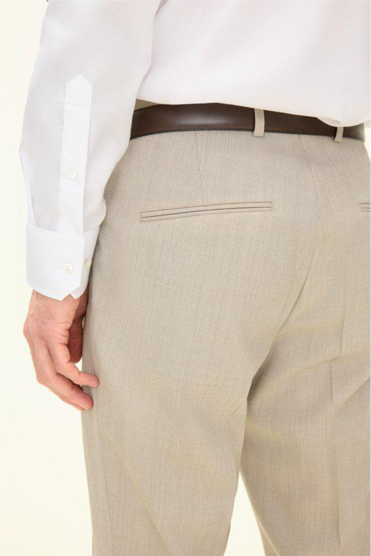 Dandy Wool Trousers Box Beige