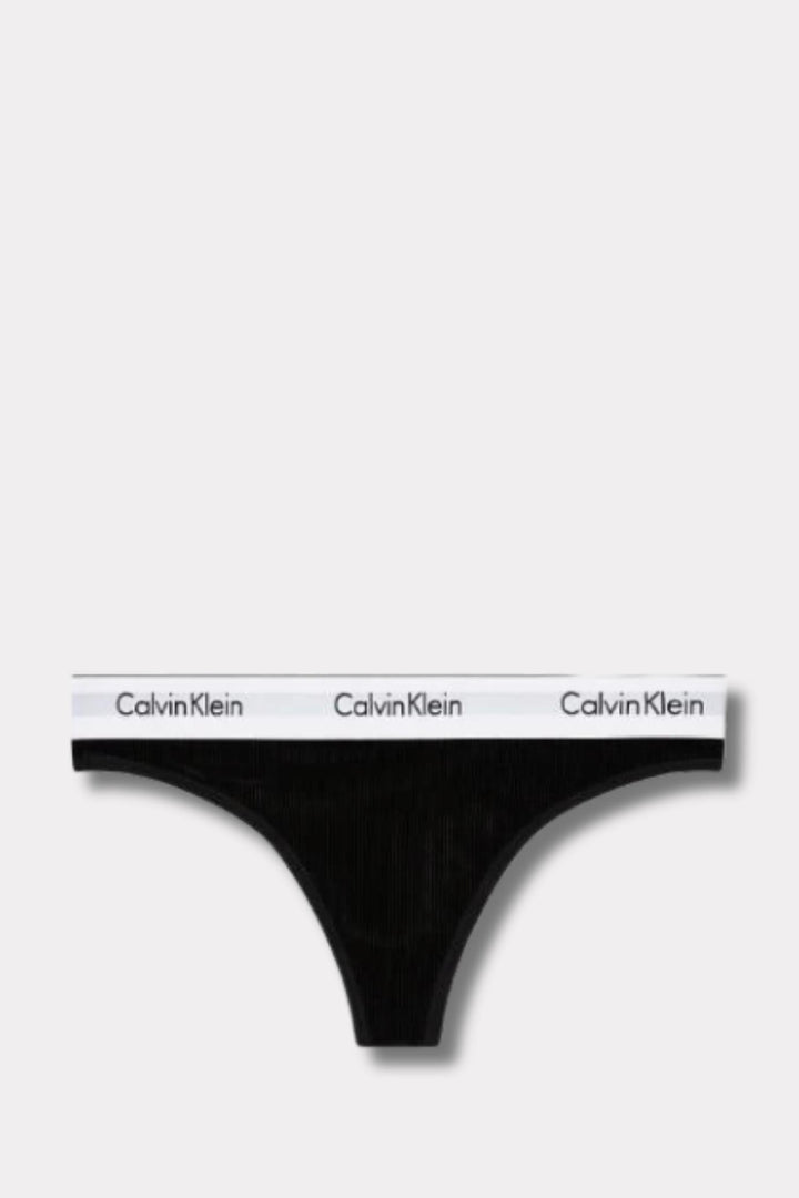 Thong Icon Cotton Modal -  Black