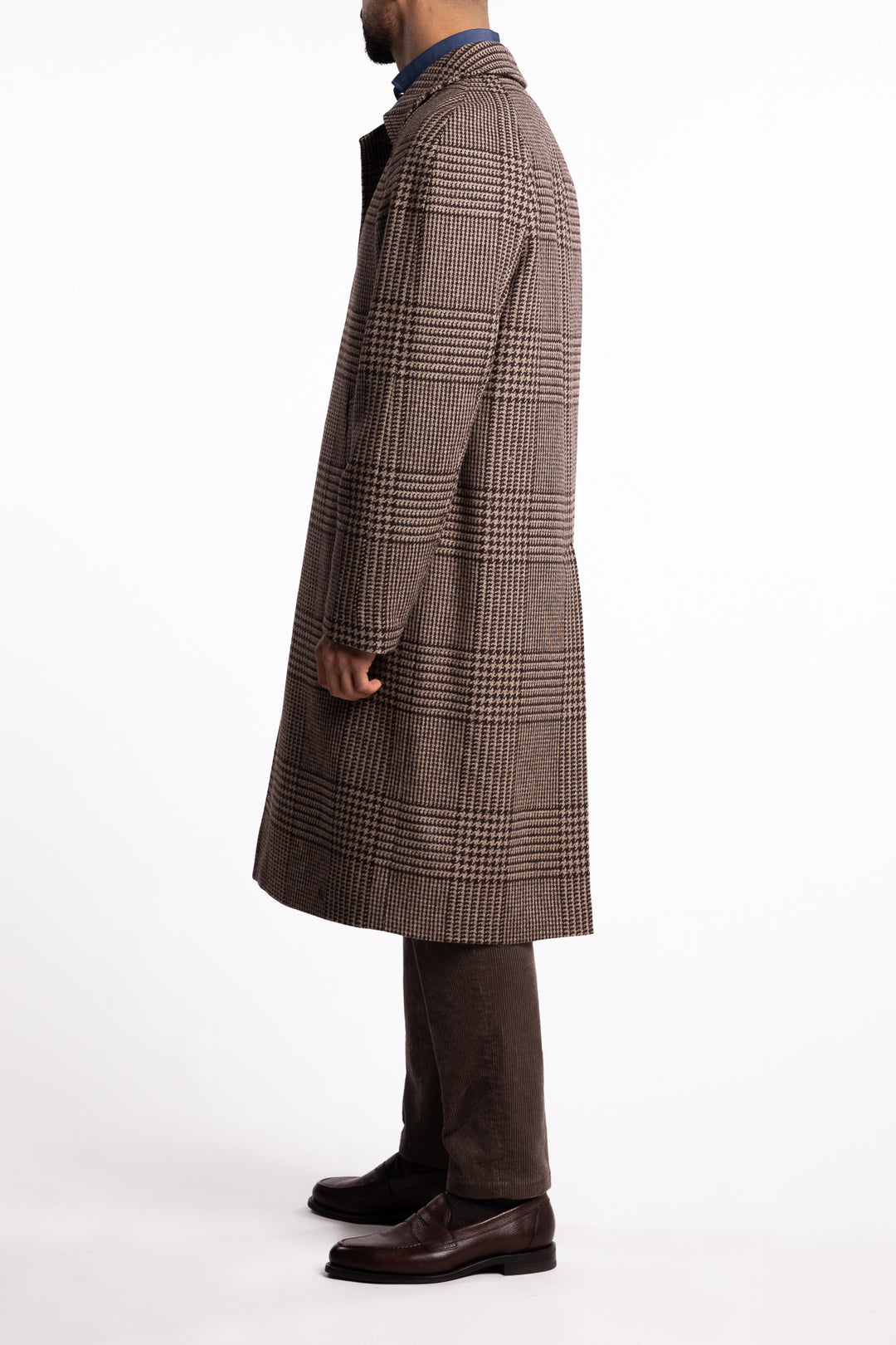 Raglan Coat Brindle Beige