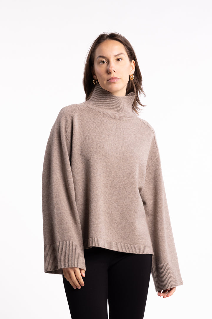 Cape Cod Turtleneck- Wheat