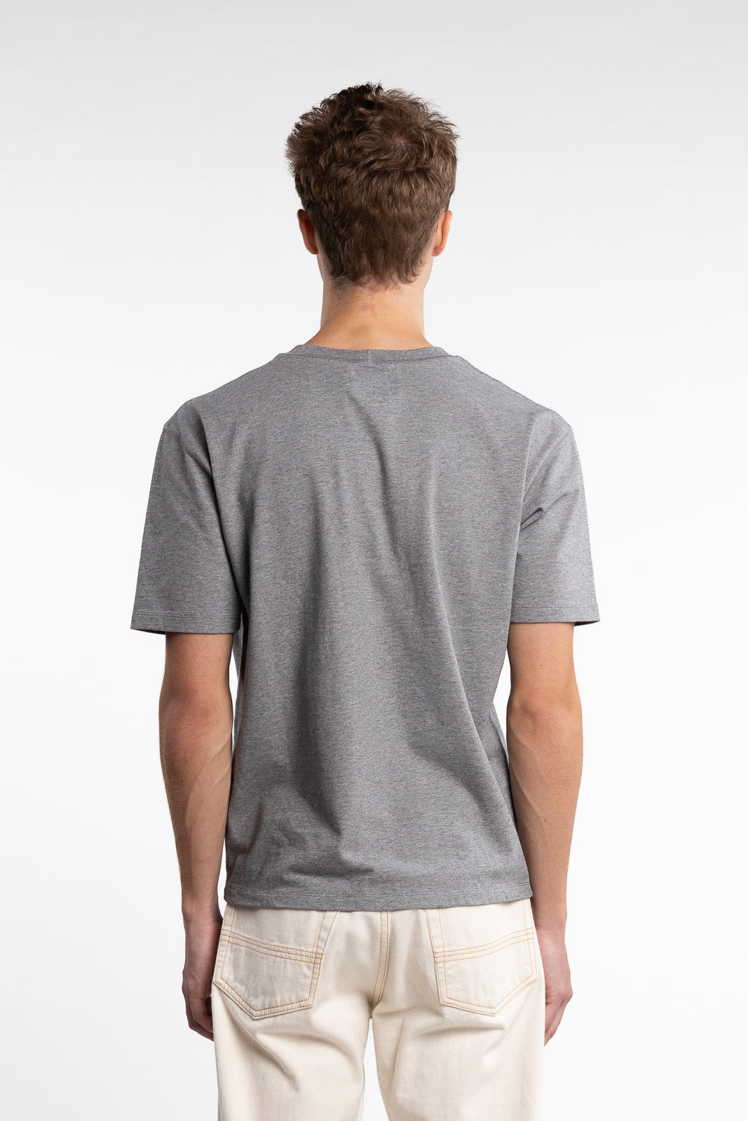 Short Sleeve Hiking T-Shirt Grey Melange