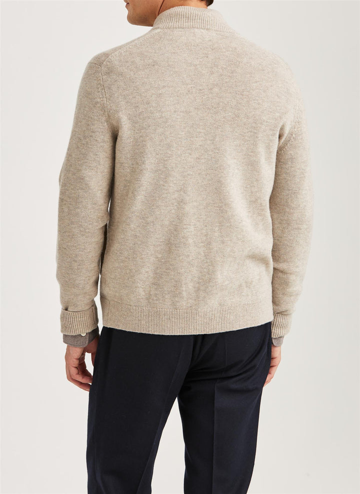 Hertford Button Cardigan Khaki