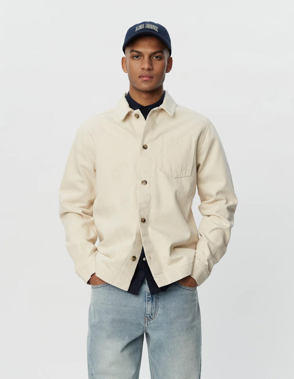 Layton Hybrid Shirt Ivory-Skjortejakker-Bogartstore