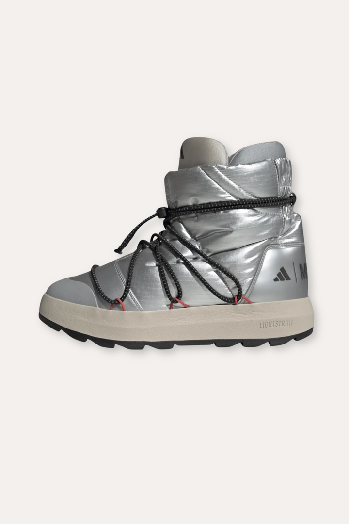Women's Adidas X Moon Boot Ace JQ7849- Msilve/Cblack/Lucred