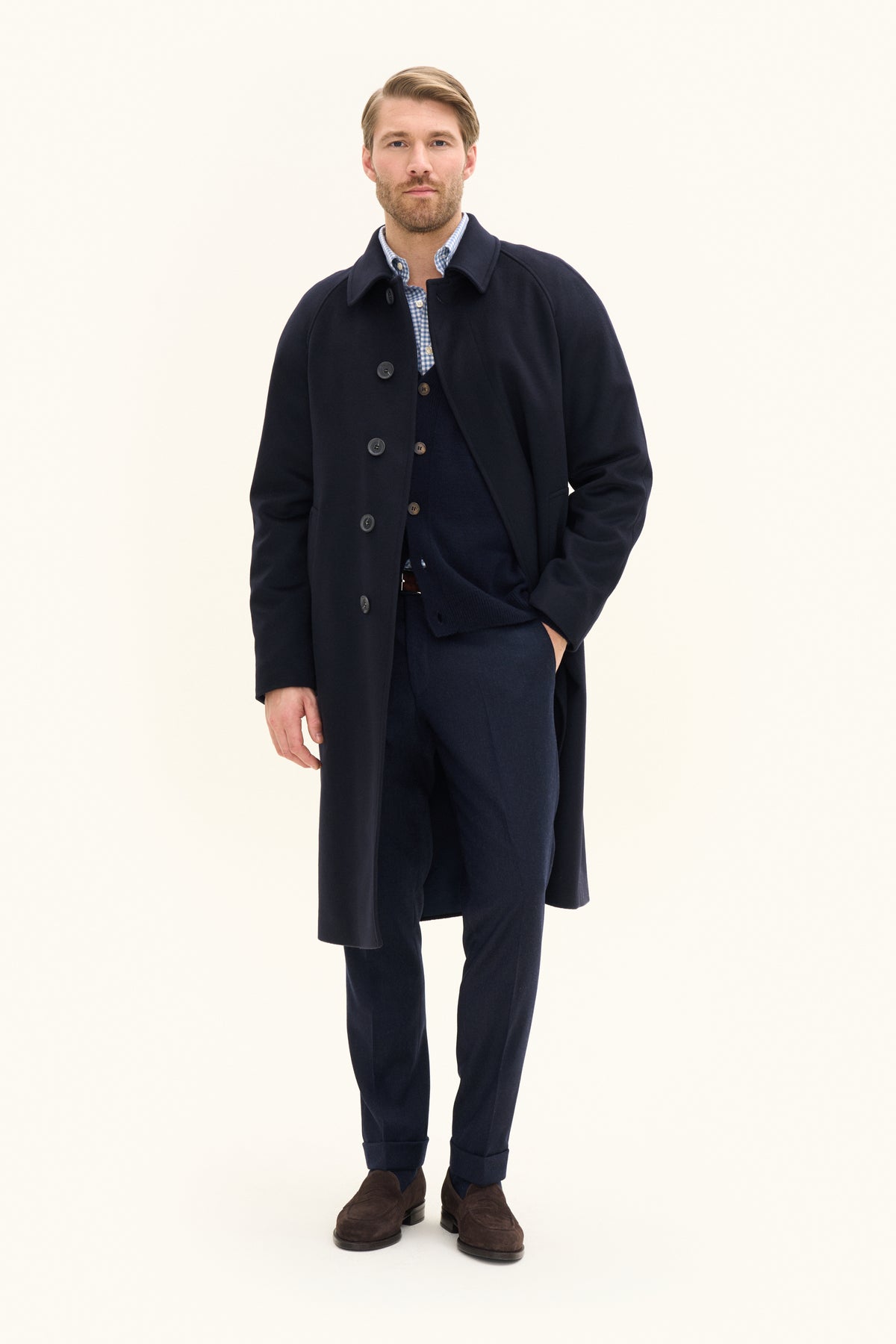 Raglan Coat Navy