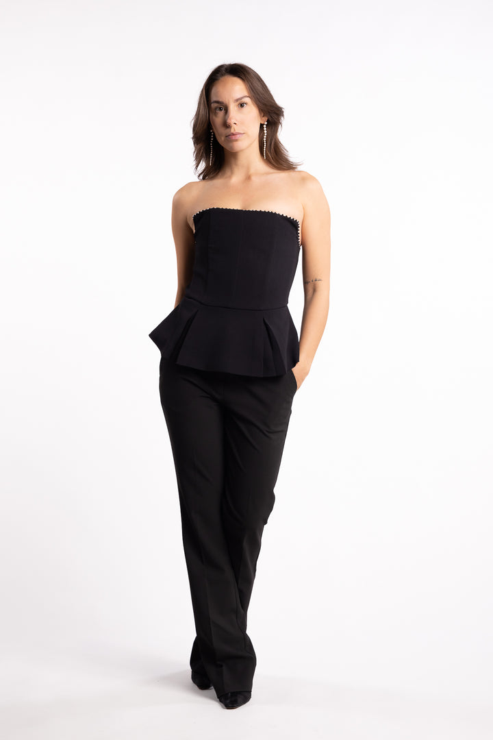 Daxi Strapless Top - Black