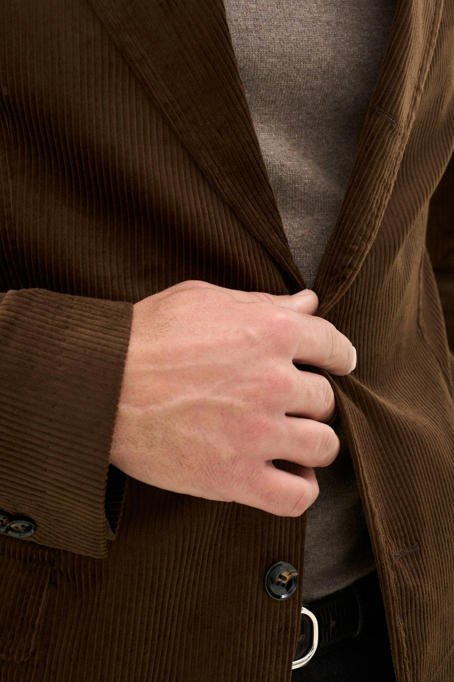 Fridolf Patch Blazer Brun - detalj