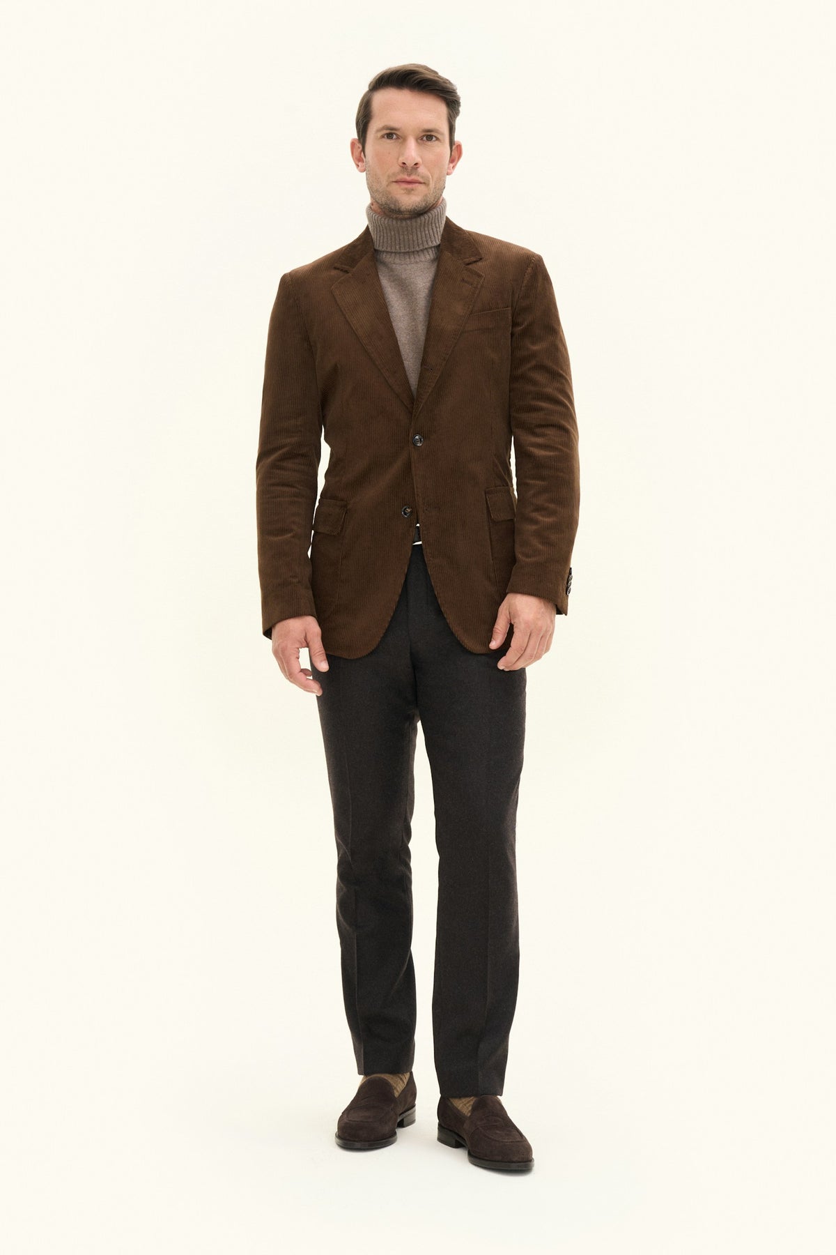 Fridolf Patch Blazer Brun - modellbilde