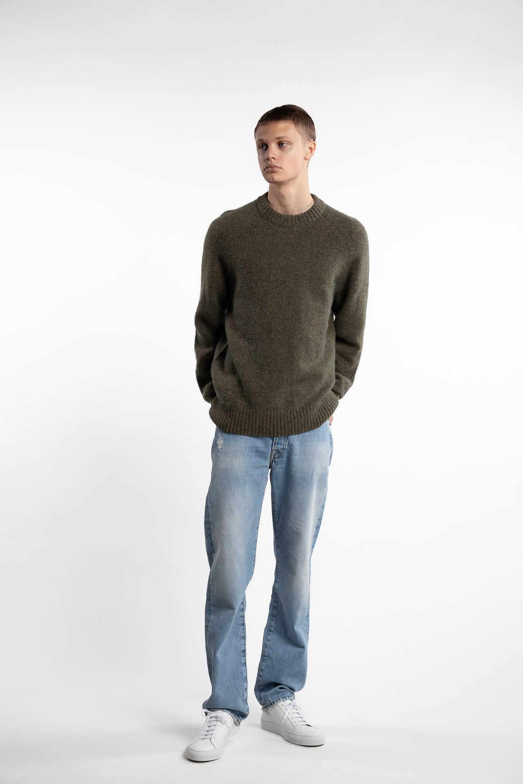 Gilbert Roundneck Knit Bungee Cord Melange