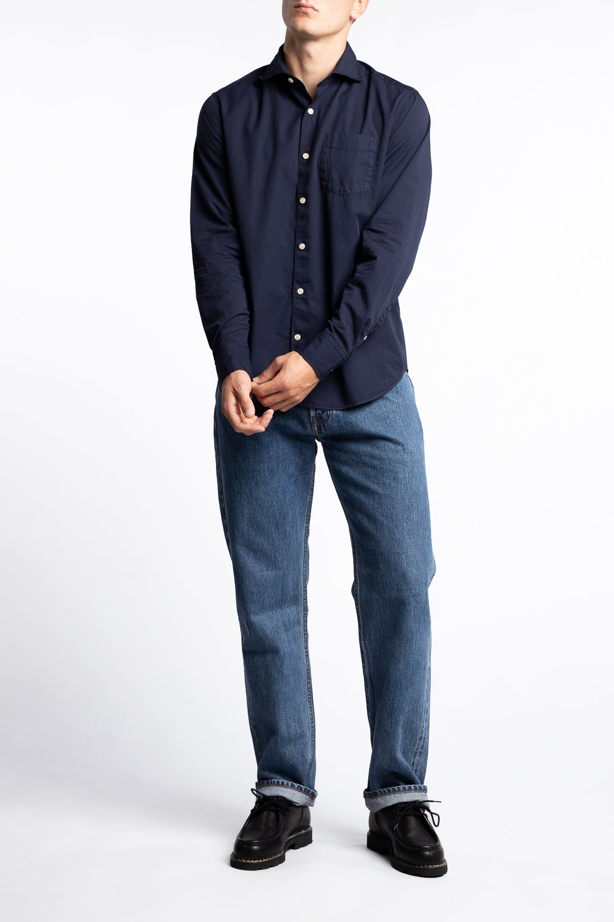 Reg Fit Wide Spread C GD Twill Night Blue