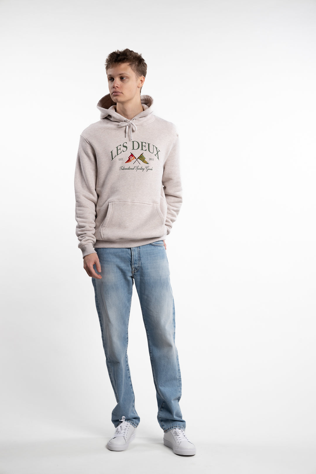 Ivy League Hoodie Oatmeal Melange