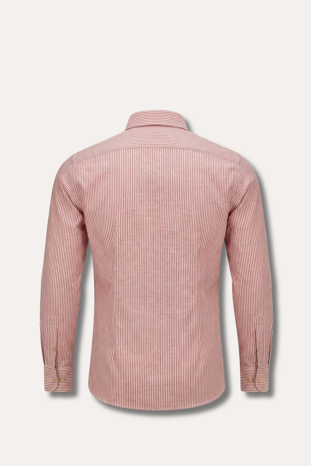 Oxford Cotton Shirt Red Stripe