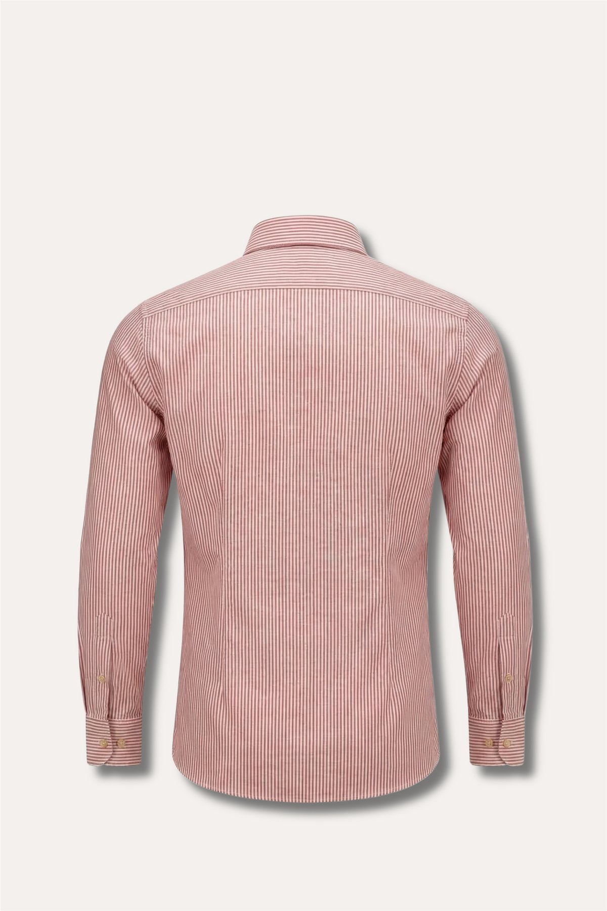 Oxford Cotton Shirt Red Stripe