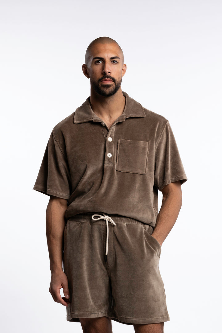 Girona Velour Shirt Morel